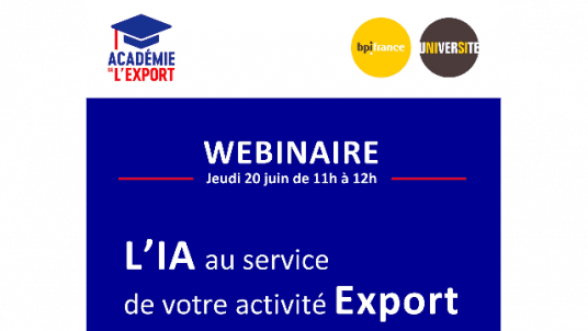 Webinaire « L'IA au service de votre Export » 🌍