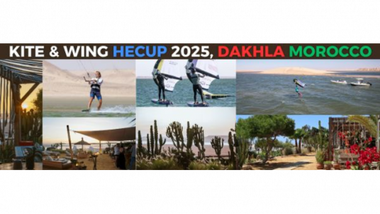 Inscriptions ouvertes au "KITE & WING HECUP 2025, DAKHLA MOROCCO", ALL INCLUSIVE, du 7 au 12 mai 2025