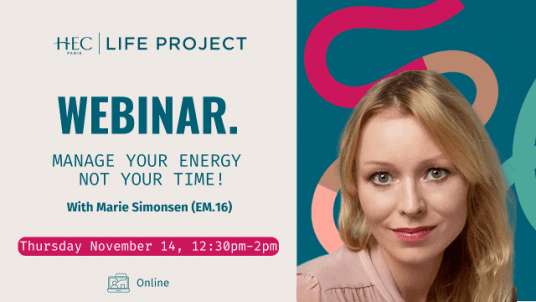 "Manage your energy - not your time!" workshop - November 14